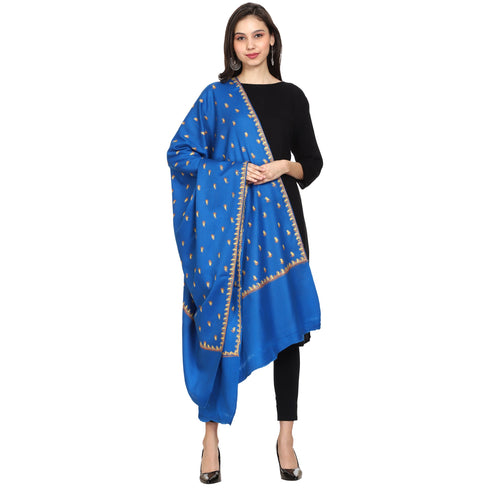 Women's Hand Embroidered Wool Shawl